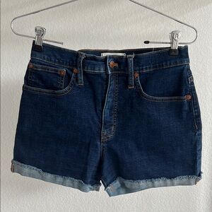 Madewell Blue Jean Shorts Classic Cutoff Style